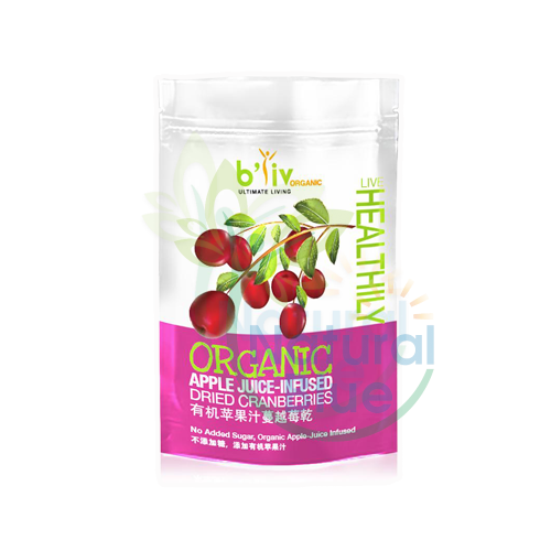 B’liv-Organic Apple Juice-Infused Dried CranberriesB’liv-有机苹果汁